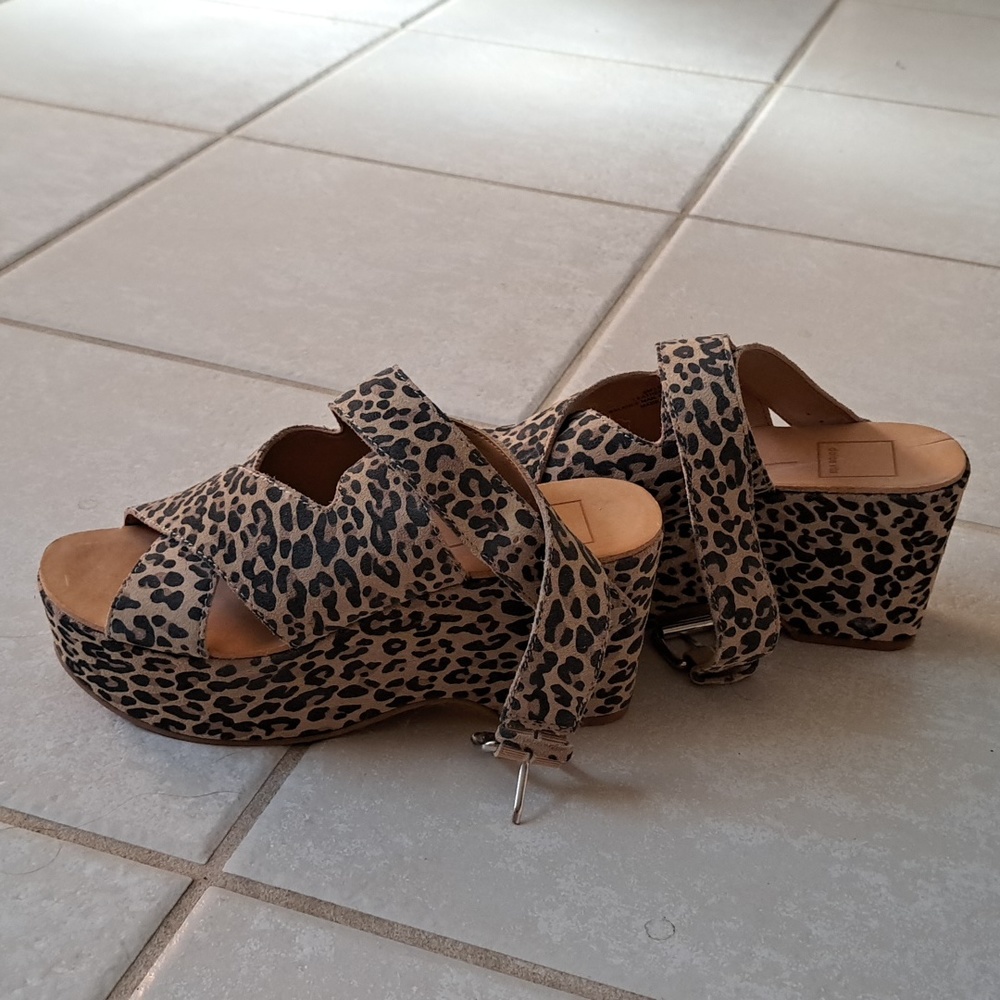 Dolce Vita Leopard Platform Sandal